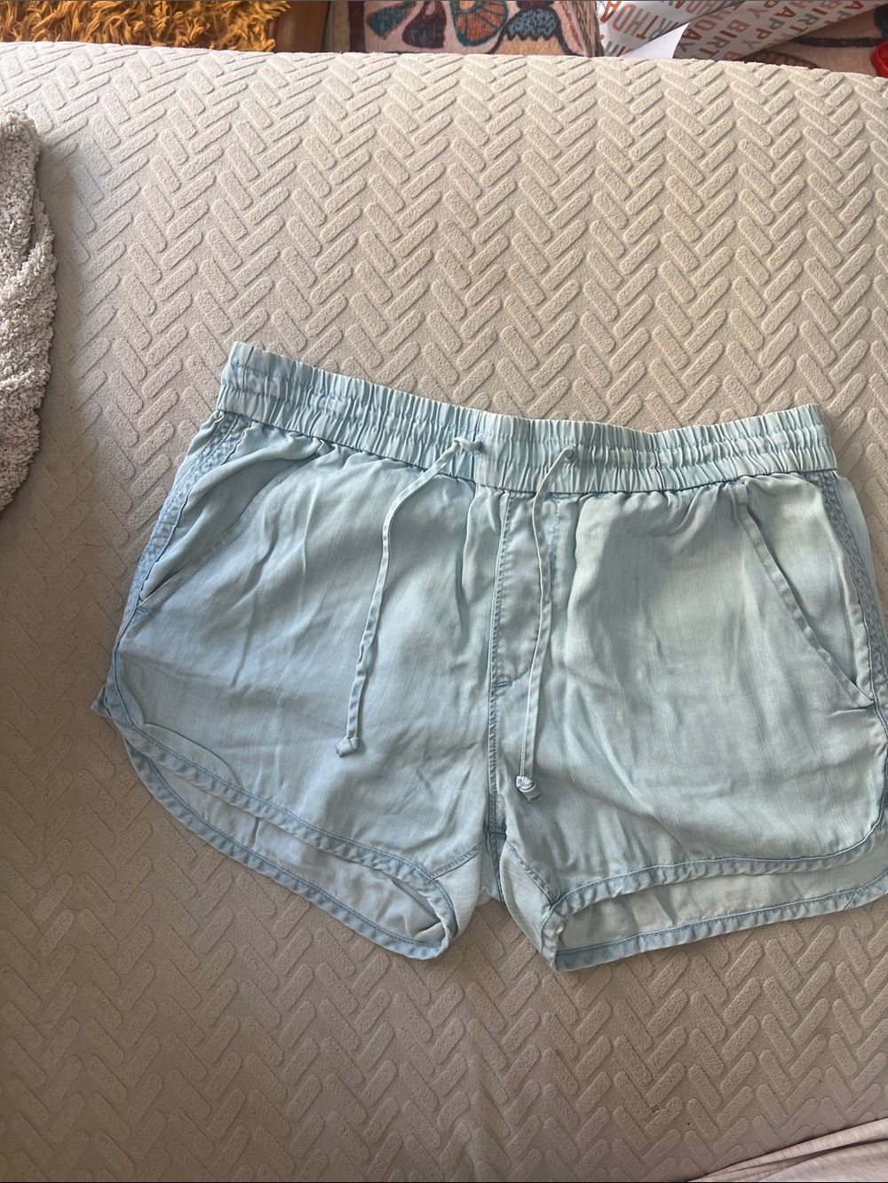 GAP Light Blue Women’s Drawstring Athletic Shorts